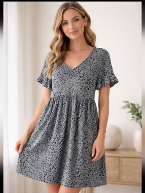 FSL apparel Lepard Print Dress